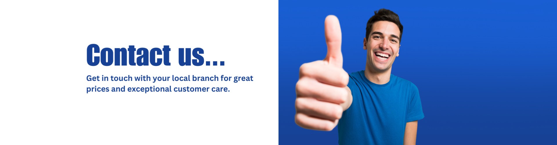 Image of a man giving a thumbs up
